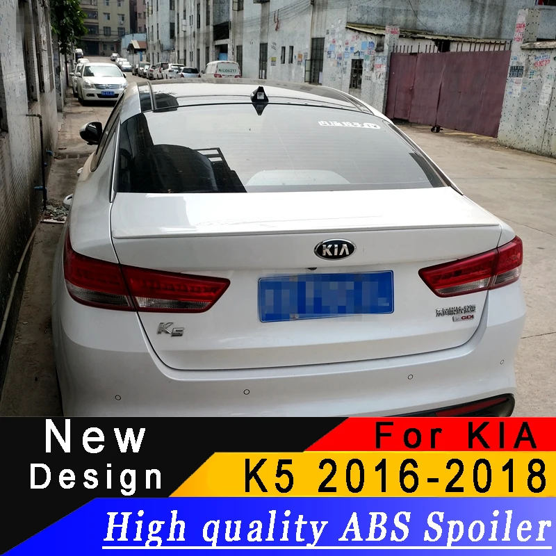 Спойлер для Kia Optima K5 высококачественный задний спойлер из АБС пластика или любого