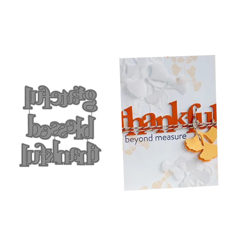 

Counting My Blessings Metal Cutting Dies For Scrapbooking DIY Cards Stencil Paper Craft Handmade Album