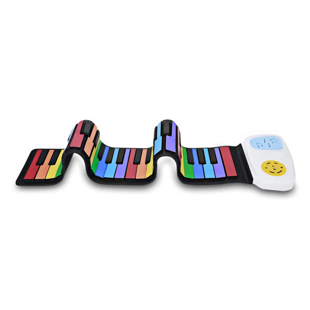Малыш Дети 49 динамик клавиатуры ручное рулонное пианино портативный складной электронный мягкий клавиатура детская музыкальная игрушка