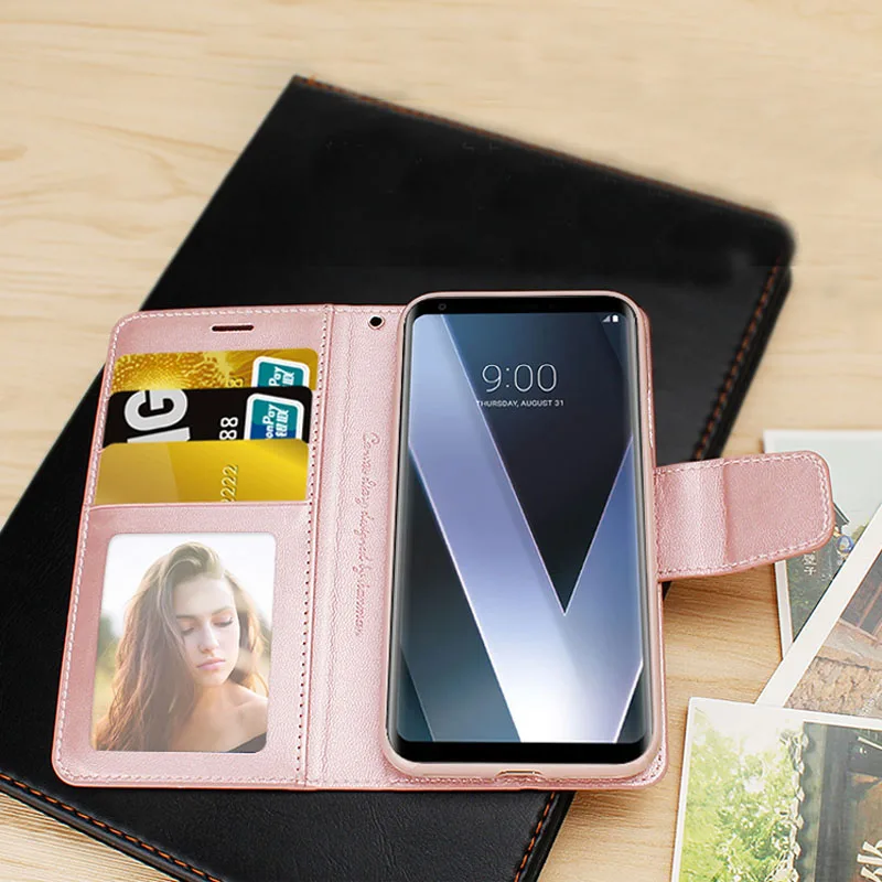 Pele de Carneiro Capa de Couro para Huawei Titular do Cartão Carteira com Slot para Cartão Hanman Companheiro 20 x Nova 4 Flip Book Suporte Cases 10 Pcs P30 Pro 18 Estojos p/ carteira