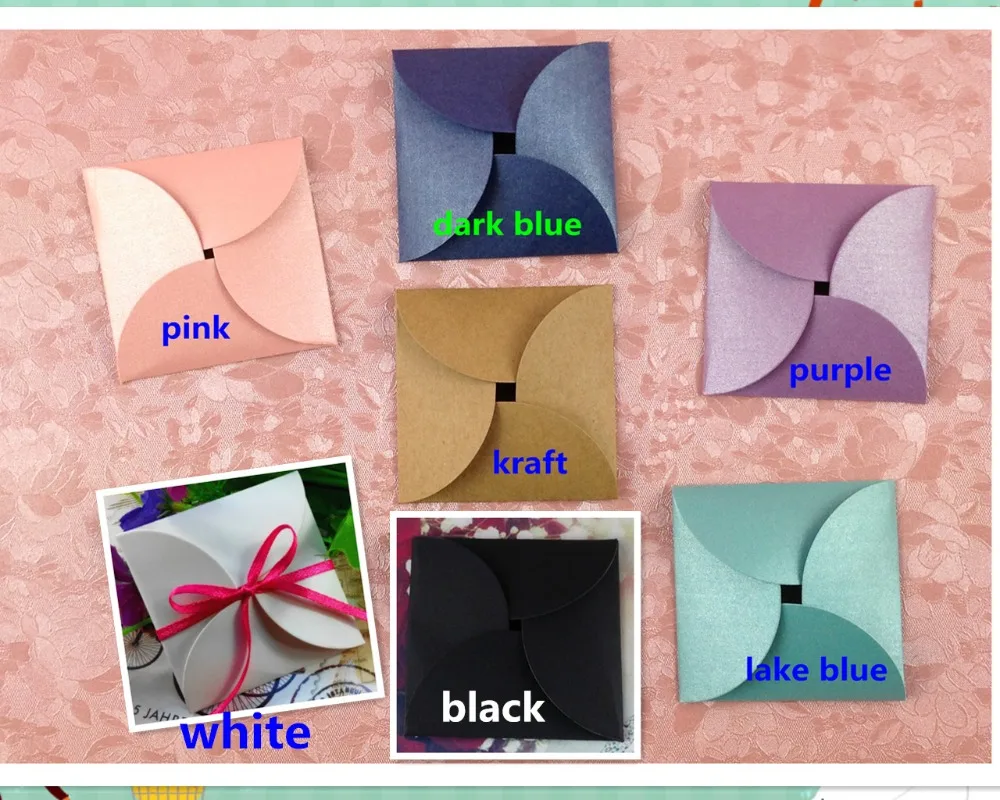 

50 Set DIY Fashion Kraft Jewelry packaging Earring card Cover & Earring Card 7 colors HandMade Jewelry Displays cards