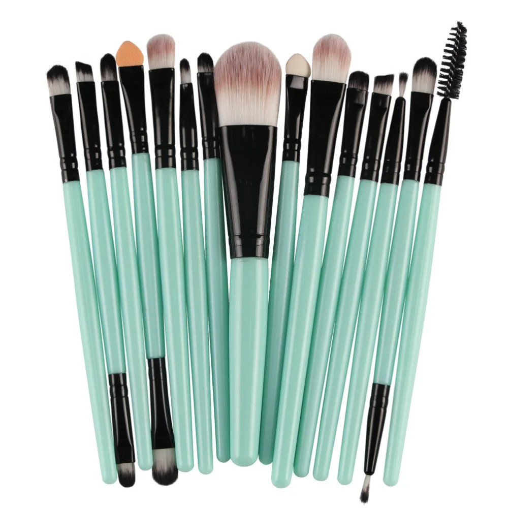 15pcs Makeup Brush Set tools Make-up Toiletry Kit Wool Make Up Brush Set For Face Make Up Beauty top quality pincel maquiagem