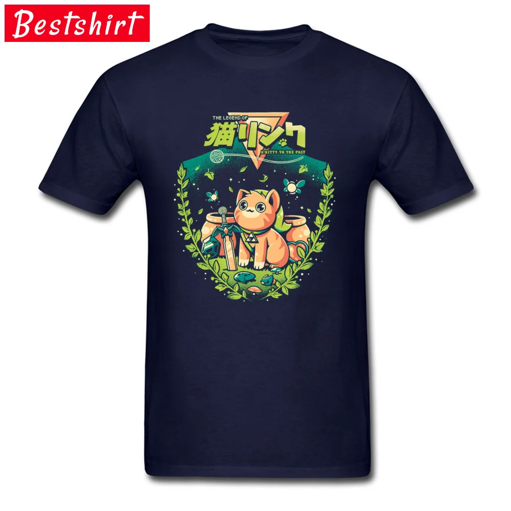 Necromancer--Cat- Prevalent Casual T Shirt Crewneck ostern Day 100% Cotton Short Sleeve T Shirts for Men Funny T-Shirt Necromancer--Cat- navy