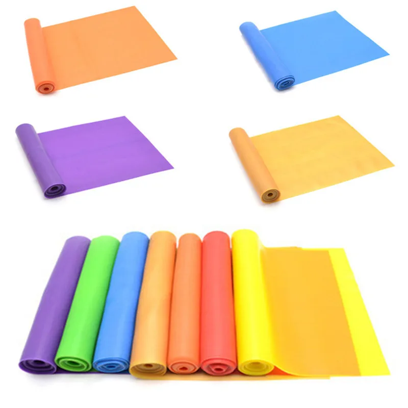

1.5m Gym Pull Rope Yoga Rubber Rally Elastic Fitness Band Elastic Yoga Pilates Training Belt Strap Sports Exercise Stretch Belts