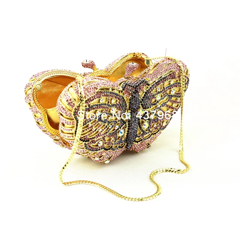 pink butterfly clutch bag6