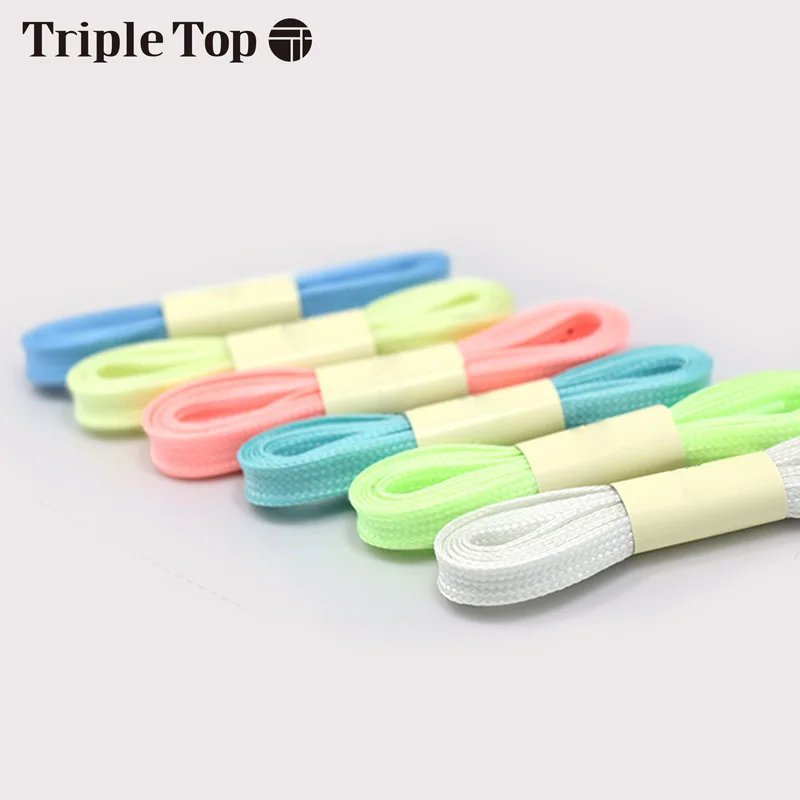 TripleTop флуоресцентные прочные Молодежные эластичные шнурки с повседневной обувью