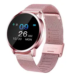 Q8 Смарт-часы OLED Цвет Экран Smartwatch Дамская Мода Фитнес трекер, Браслет-измеритель пульса Для мужчин длительный режим ожидания