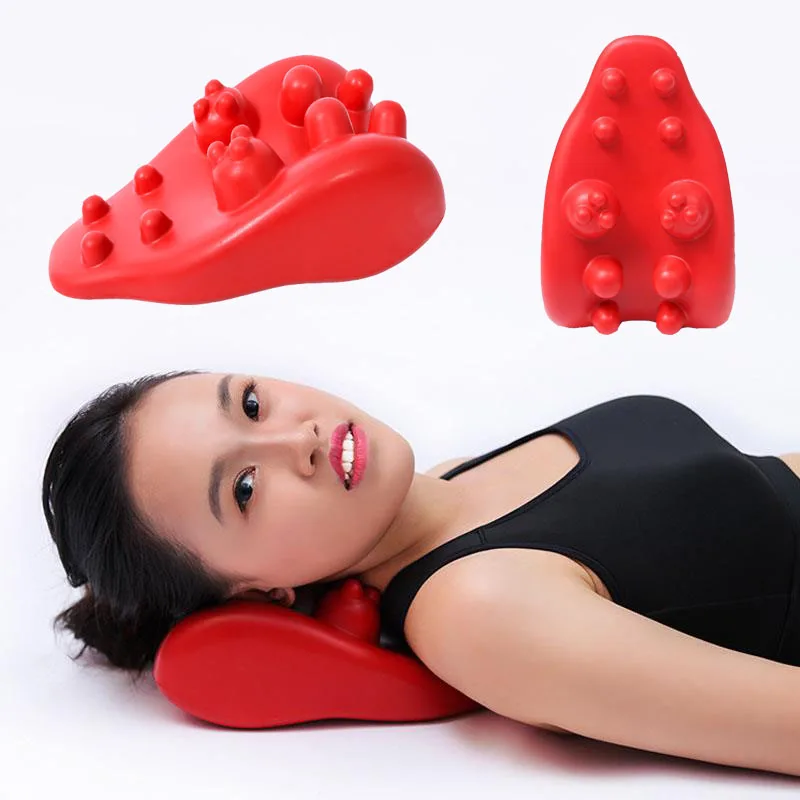 

Travel neck massage pillow support therapy Tension Cervical Brace Neck Shoulder Pain Relax Soft Massager Air Cushion Traction