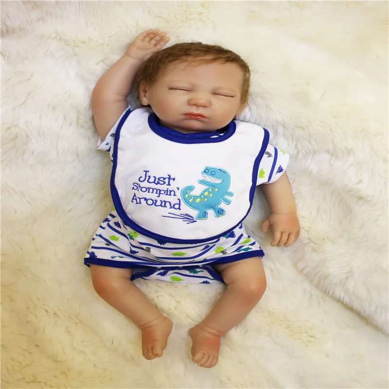 

SanyDoll 20 inch 50 cm Silicone baby reborn dolls, Lovely sleeping doll festival gifts