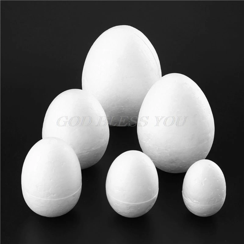 

10Pcs Simulation Foam Eggs Graffiti Painted Exercise DIY Creative Easter Egg Children Early Educational Toy
