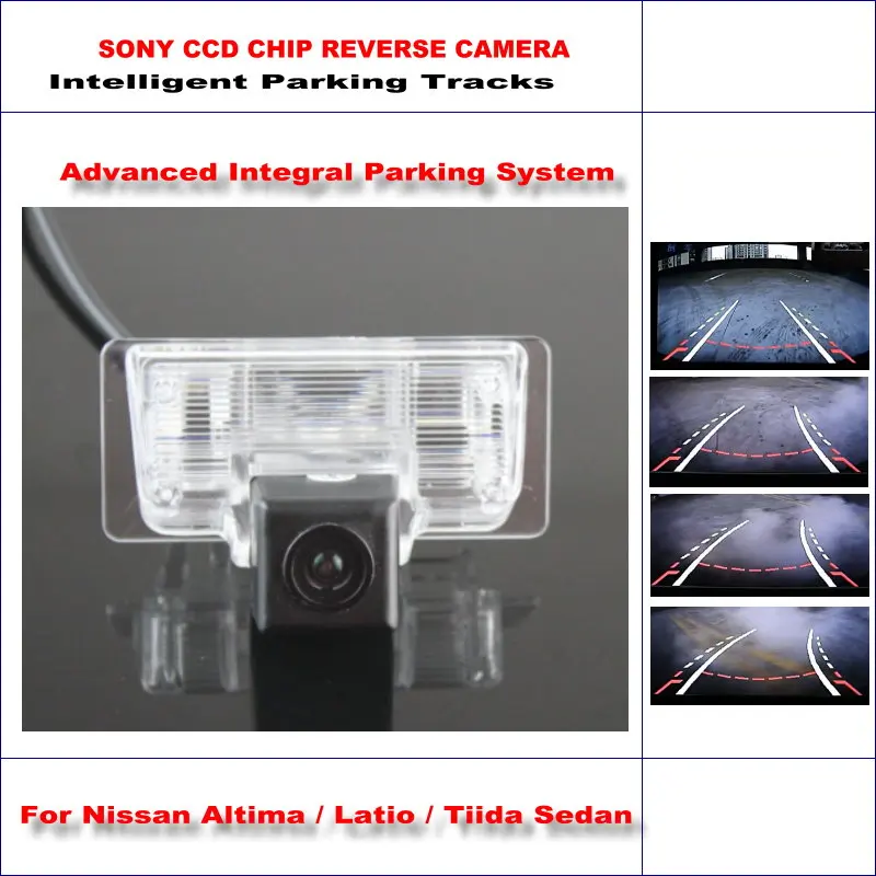 

Intelligent Parking Tracks Rear Camera For Nissan Altima / Latio / Maxima Backup Reverse / NTSC RCA AUX HD SONY CCD 580 TV Lines