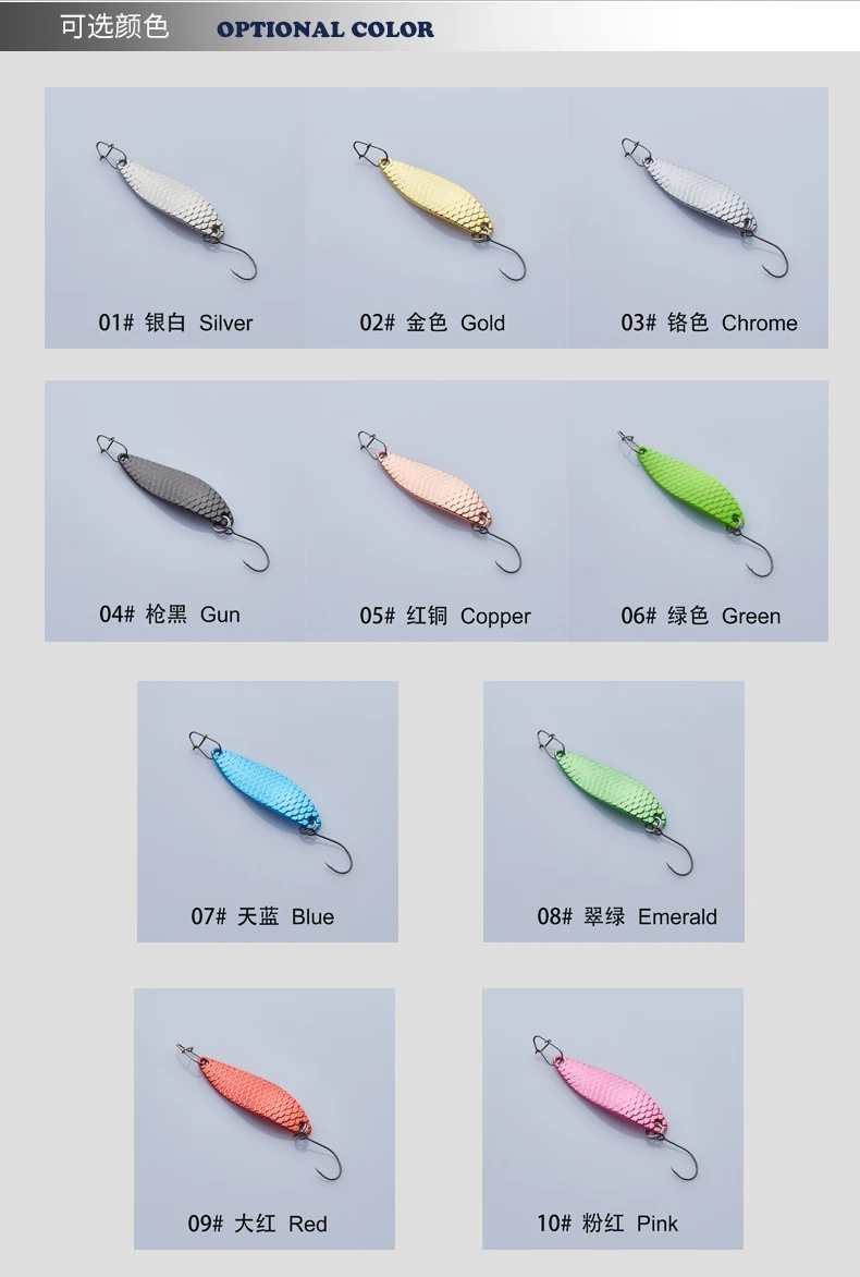 Colher de Iscas de Pesca Colher de Liga de Zinco Iscas com Gancho Yapada Duro 6 Pcs Loong Scale 3.5g e 2.5g e 1.5g Lantejoula Paillette Único 8 Cheap Iscas artificiais