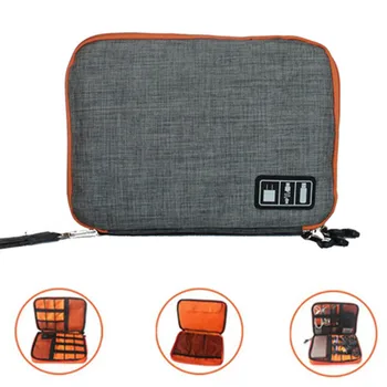 

Portable Mobile Phone Charger Bag Electronic Accessories Bag Travel USB Cables Storage Bag Power Bank Hard Disks Organizer Case