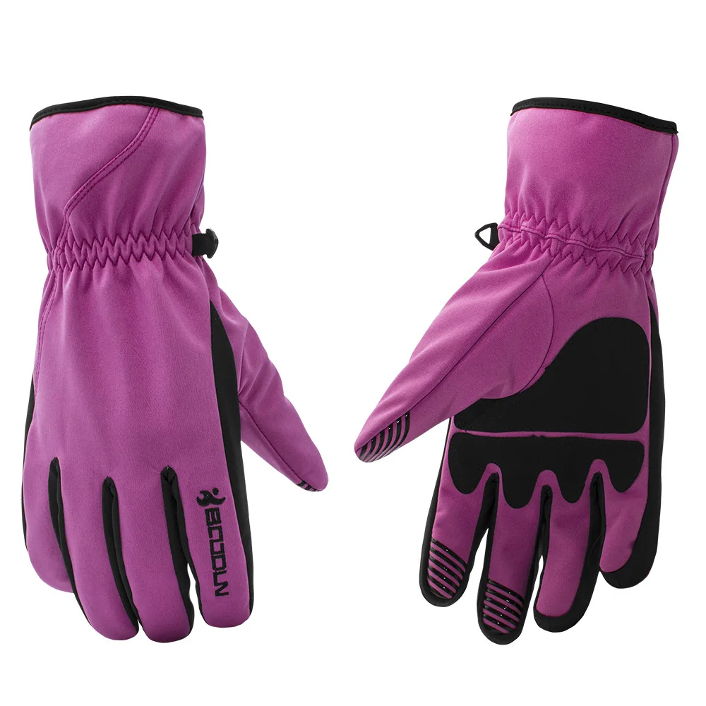 Мужские и женские лыжные перчатки Зимние теплые флисовые дышащие спортивные ветрозащитные водонепроницаемые лыжные перчатки