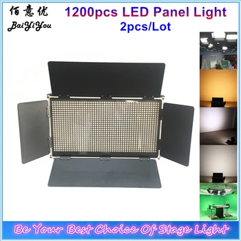 

2xProfessional 1200Pcs Led Panel Show Studio Light Dimmable 3200K-5600K DMX Digital Photographic Video Shooting For Film Studio