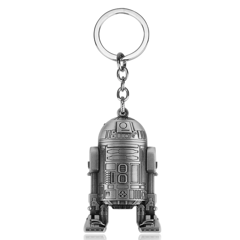 MQCHUN Горячая 3D робот R2D2 Подвески Брелок Металлический Для мужчин мальчиков