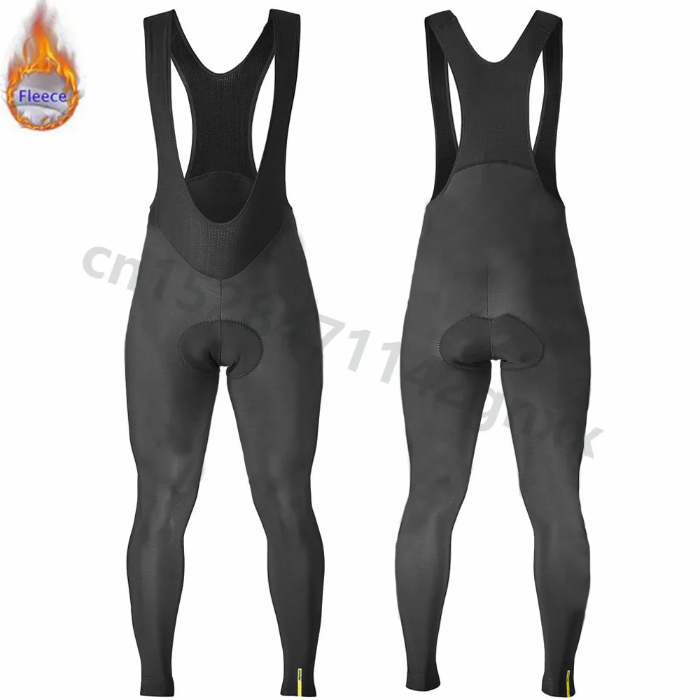 

MAVIC Pro Men Cycling Long bib Pants 9D Gel Padded Pad Thermal Fleece Road Bike Tights Long Pants Winter Outdoor Sports Trousers