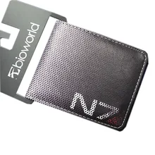 Hot game wallets MASS EFFECT N7 printing wallet game fans gift daily use wallets black color pu material P082