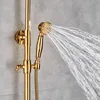 Golden Shower Set Faucet Single Handle 3-ways 8