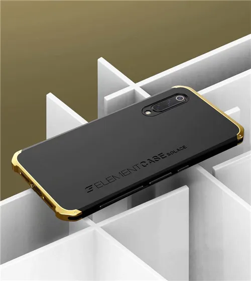 Shockproof Armor Phone Case For iPhone 13 12 Pro MAX 13 Mini 11 XS XR SE 2 8 7 6 Case Aluminum Metal Bumper Matte PC Cover Coque Black and gold