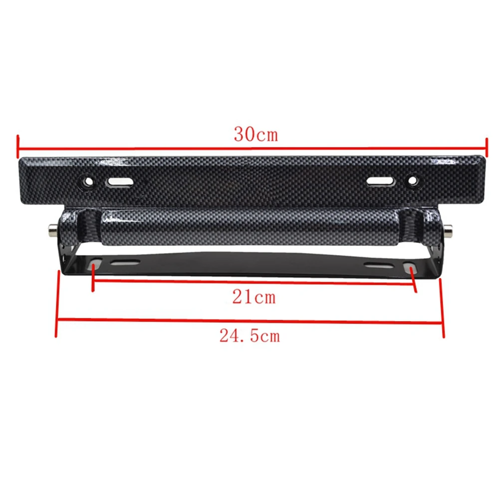 Универсальный Регулируемый автомобильный держатель для номерного знака из углеродного волокна