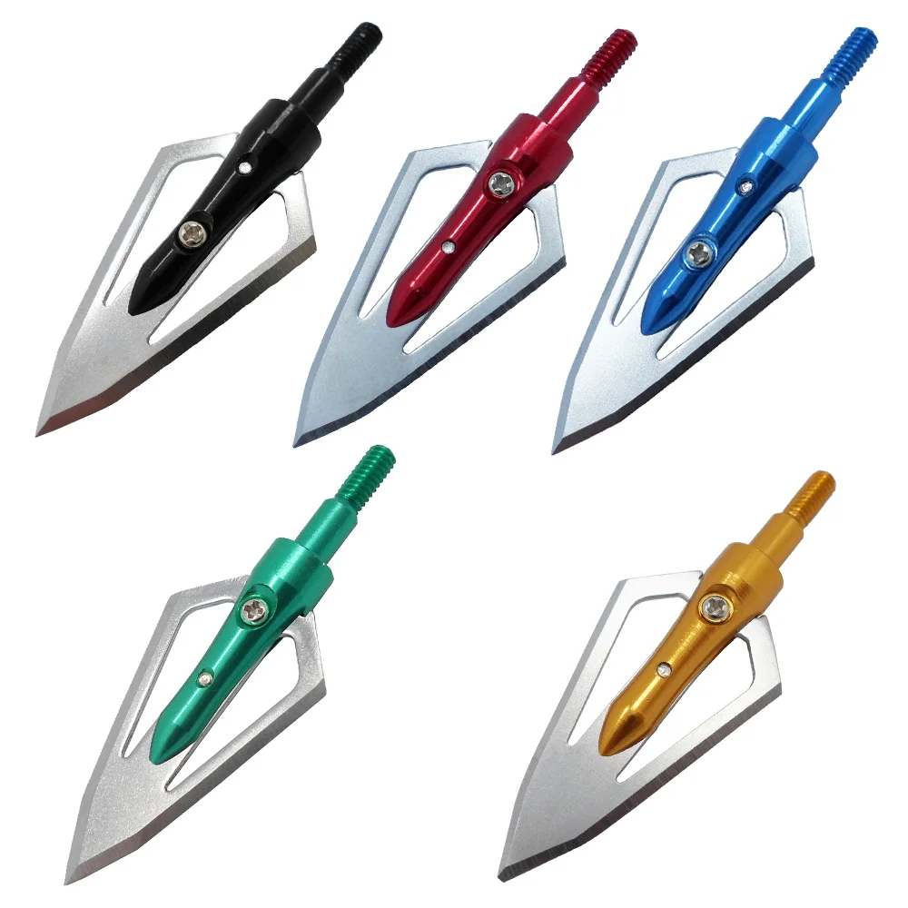 12pcs Broadheads Arrowhead 2 Fixed Blade Archery Points Hunting Arrow