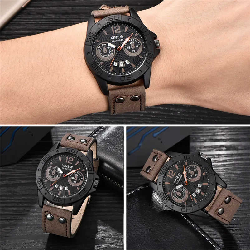 Luxury Analog Quartz Military Waterproof Stainless Steel Sport Analog Quartz Wrist Watch Men Male Clock relogio masculino 3M24 (13)