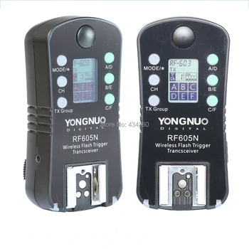 

Yongnuo RF605N RF-605N RF-605= RF-602+RF603II LCD wireless flash trigger for Nikon D7100 D7000 D5200 D5100 D5000 D3200 D3100 D90