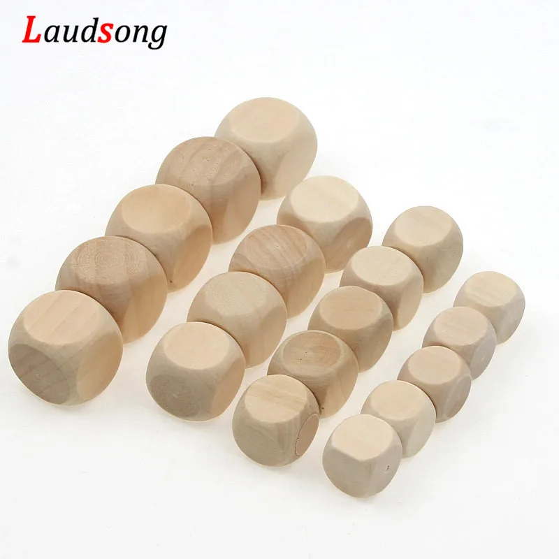 

DIY Nonporous 12/14/16/18mm Square Natural Wooden Beads for jewelry Making Baby Toys Pacifier Rattle Handmade Home Decoration