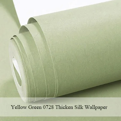 Современные украшения дома Nordic Стиль, Цвет шелк Текстурированные Настенные Бумага Ткань Спальня стены Бумага для стен зеленый синий обои для стен в рулонах,обои для стен в рулонах - Цвет: 0728 Yellow Green