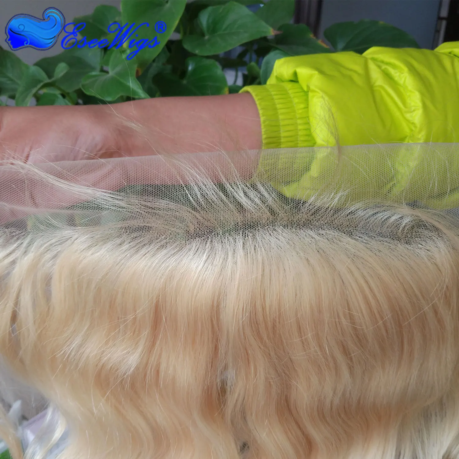 Eseewigs блондинка 613 13X4 кружева фронтальные волнистые перуанские Волосы remy