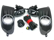 Eosuns для VW Golf 6 Mk6 Противотуманные фары лампы, 2 шт. решетки, жгут проводов, фары Switch Control Set VW Golf MK6 2009-2014