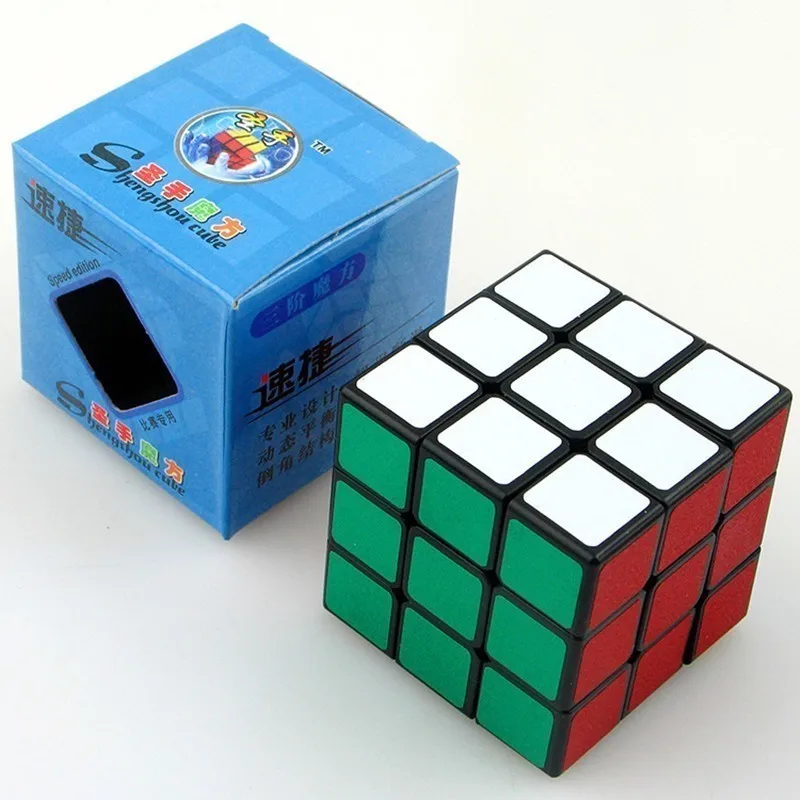 Sheng Shou Agile Three Steps Magic Neo Cube матирующий черный 3x3x3 Кубик соревноваться скорость оригинальность детские игрушки для детей
