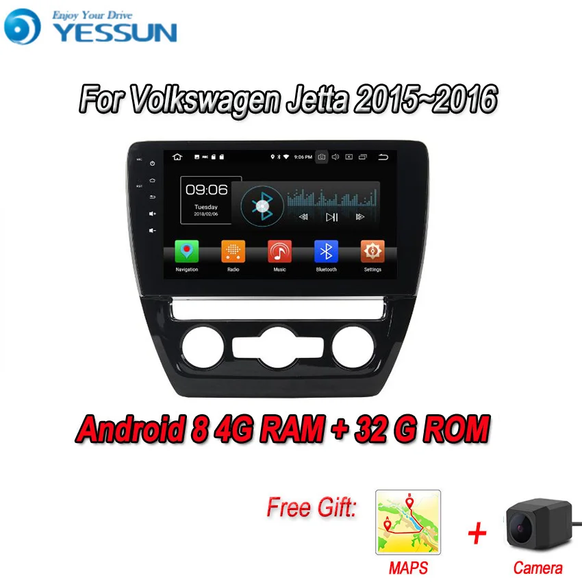 

YESSUN Android 8.0 4G RAM For Volkswagen Jetta 2015~2016 Car Navigation GPS Multimedia Player mirror link Radio Touch Screen