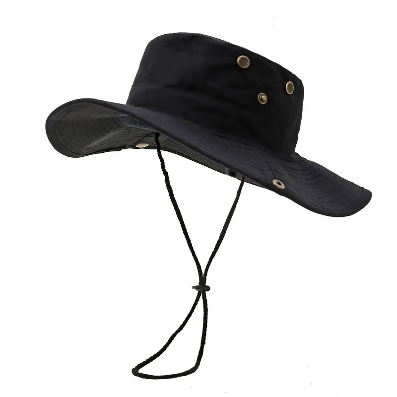 Ведро шляпа рыбак рыбалка спорт на открытом воздухе путешествия джунгли камуфляж Буш шляпа Охота Boonie военные тактические шапки - Цвет: 04