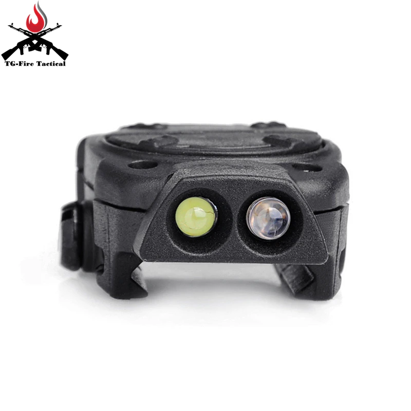 Ferroviário com Interruptor Luz para Picatinny Softair Tático Noite Evolução Capacete Remoto Luz Cauda Branco Vermelho ir Arma Luzes 4 Softair tático noite evolução capacete luz para