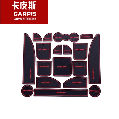 

Car Gate Slot Pad Water Coaster Interior Non-slip Mats&dust Mats For Land Rover Discovery 4 2010-2016 Car Styling 18pcs/set