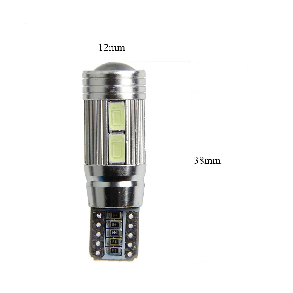 4 шт. светодиодный чистый белый 194 W5W 168 5730 10 SMD Canbus Автомобильный супер яркий для