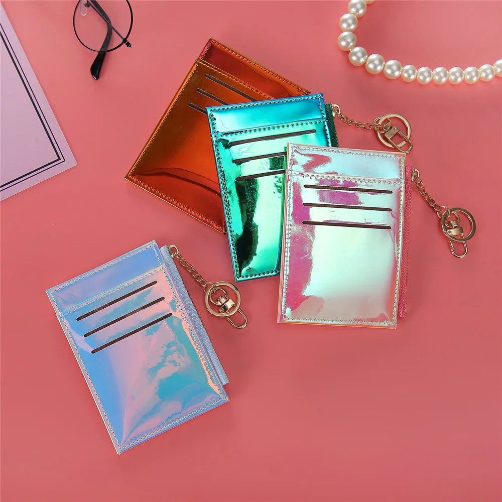 

eTya Women Men Laser Credit Card ID Bank Card Wallet Fashion Business Coin Money Key Passport Bag Purse Case Pouch