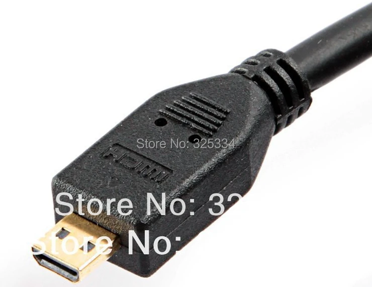 Полный медь 3 м HDMI Micro HDMI 1.4 В 3D кабель 10FT Micro HDMI to HDMI 1.4 Adapter кабель для XT800 MB810 HTC P990 A500 100 шт