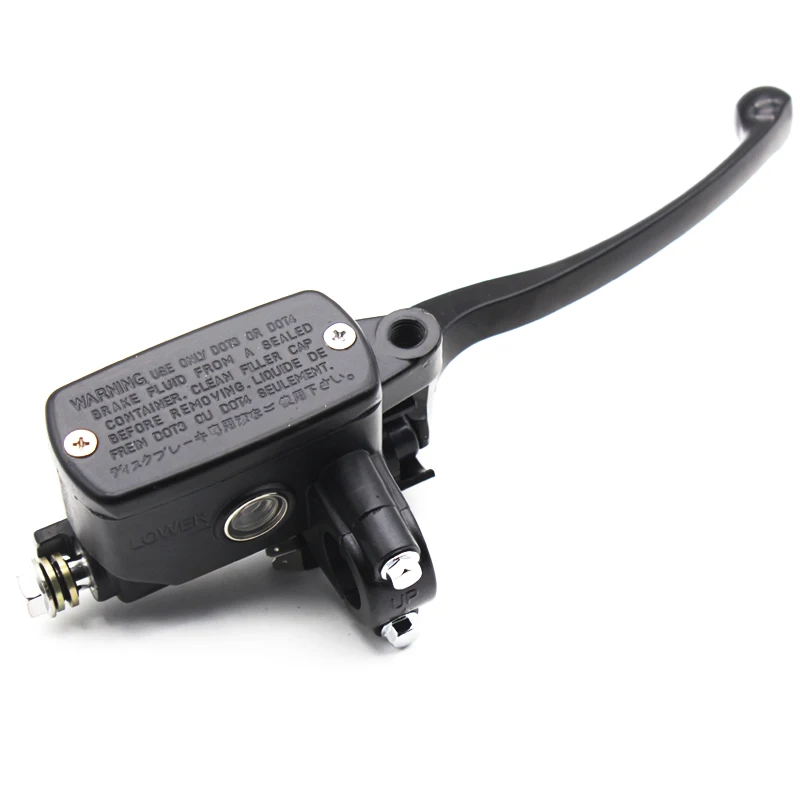 Black 7/8" 22mm Universal Front Motorcycle Brake Clutch Master Cylinder Reservoir levers For