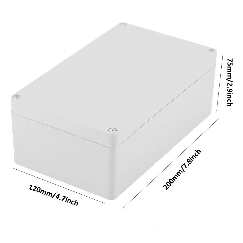 Водонепроницаемый пластиковый корпус коробка электронный проект инструмент чехол Электрический проект коробка открытый распределительная коробка корпус 200*120