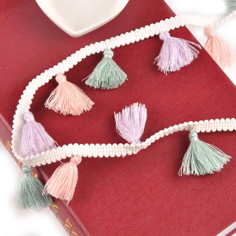

46mm Width Colorful Tassels Trims Ribbon Lace For DIY Sew Embroidery Wedding/home Decor Handmade Accessories 1 Yard/lot C2200