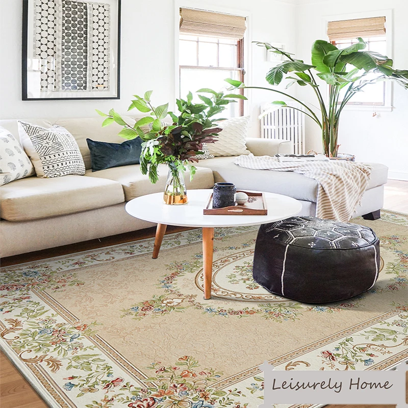 Пасторальный цветочный узор, шенилловый материал, Европейский ковер для дома, ковер для гостиной, спальни, кабинета, журнальный столик, декоративная комната с подогревом