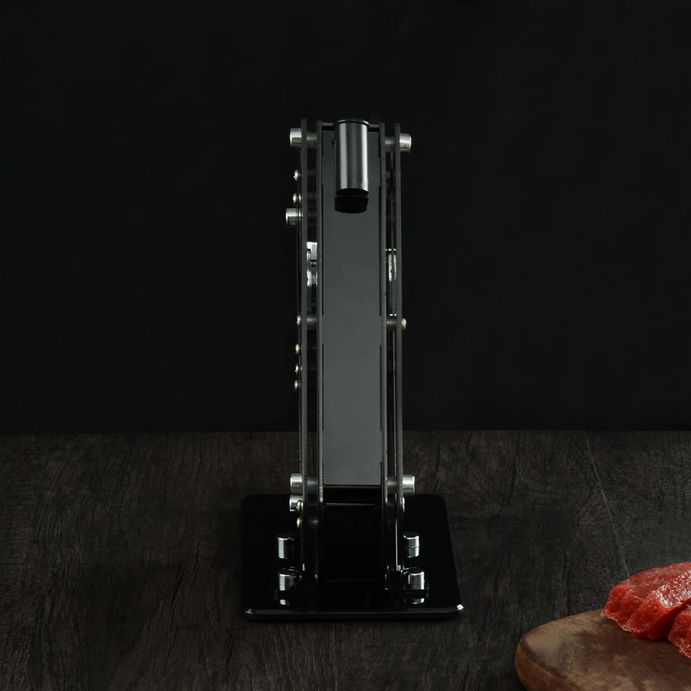 Дамасская кухонная подставка для ножей, черный держатель для столовых приборов, ножи из нержавеющей стали, керамические ножи, акриловые кухонные инструменты, 6 шт