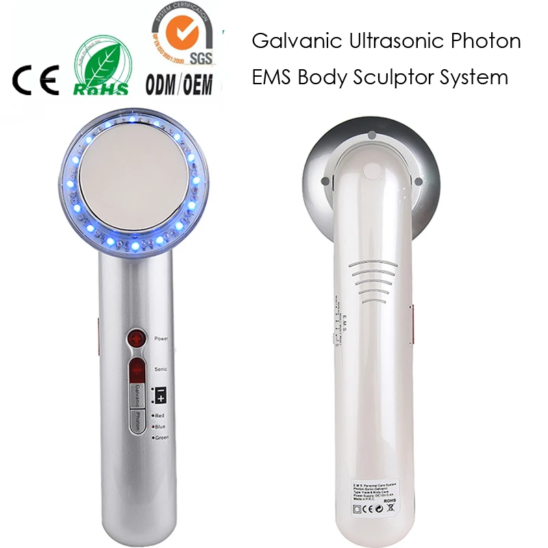

7 IN 1 Galvanic Home Spa Ultrasonic Photon Ionic EMS Microcurrent Face Body Slimming Skin Tightening Firming Beauty Equipment