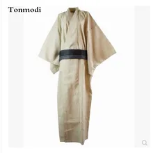 Пижама кимоно хлопок тканая ткань мужские длинные кимоно дизайн халаты халат мужской костюм