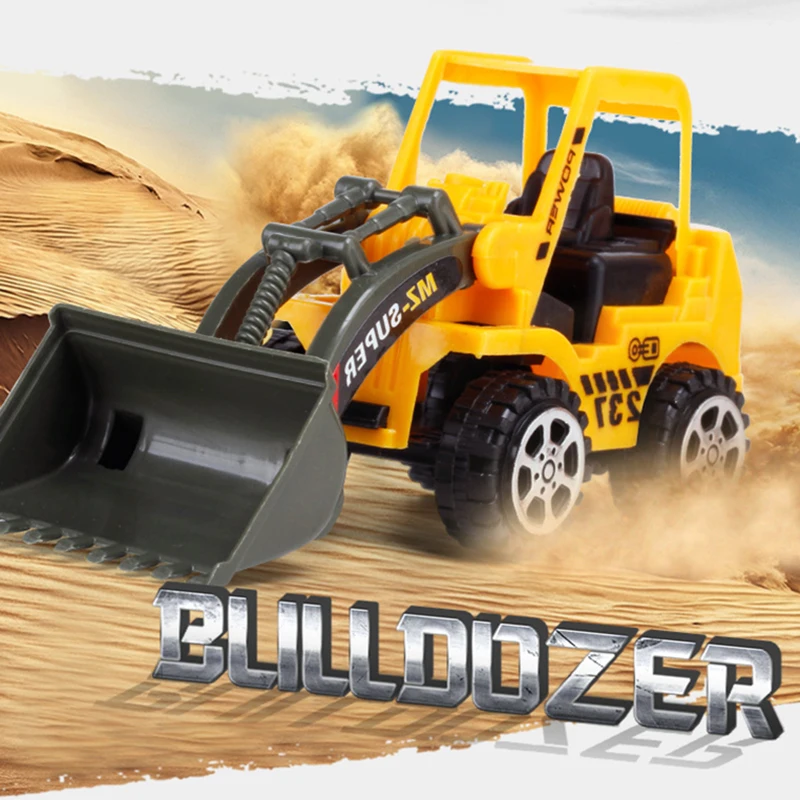 Mini Engineering Vehicle Forklift Construction Bulldozer Excavator Kids Toy Favorite Birthday Gift |