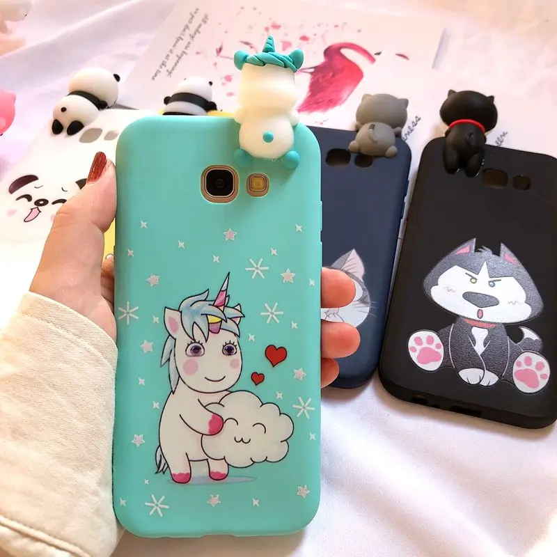 A30 A50 M10 M20 3D чехол для Etui samsung Galaxy A6 A7 A8 A9 чехол Kawaii Медведь Единорог чехол для samsung A3 A5 A7 случаев - Цвет: 5