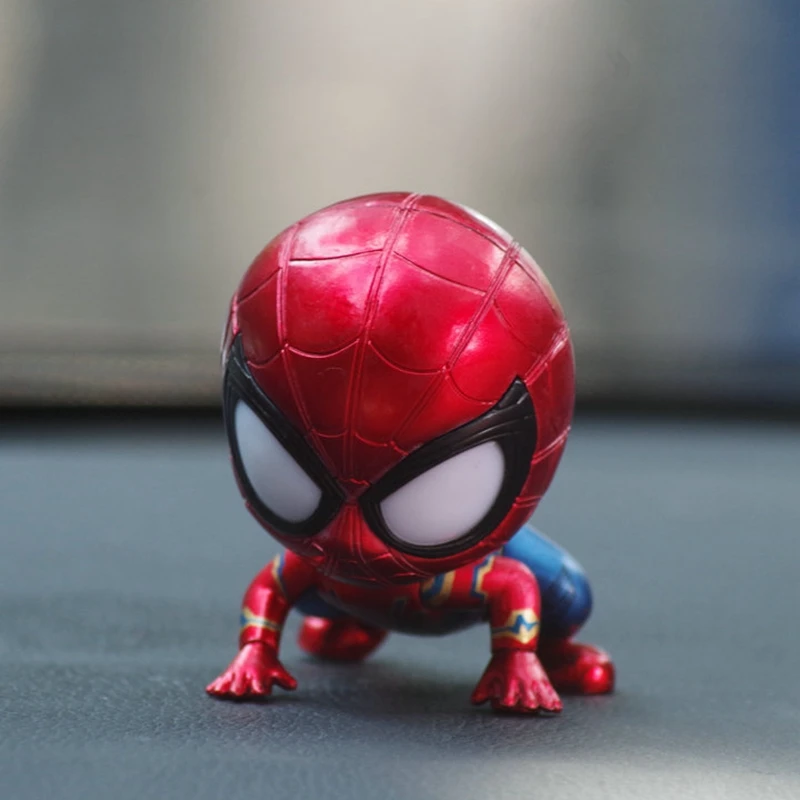Marvel Мстители супер герой Человек паук мини игрушки вокруг руки модель для бега